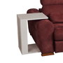Hanah Home Mesa Auxiliar Single - Shiny White